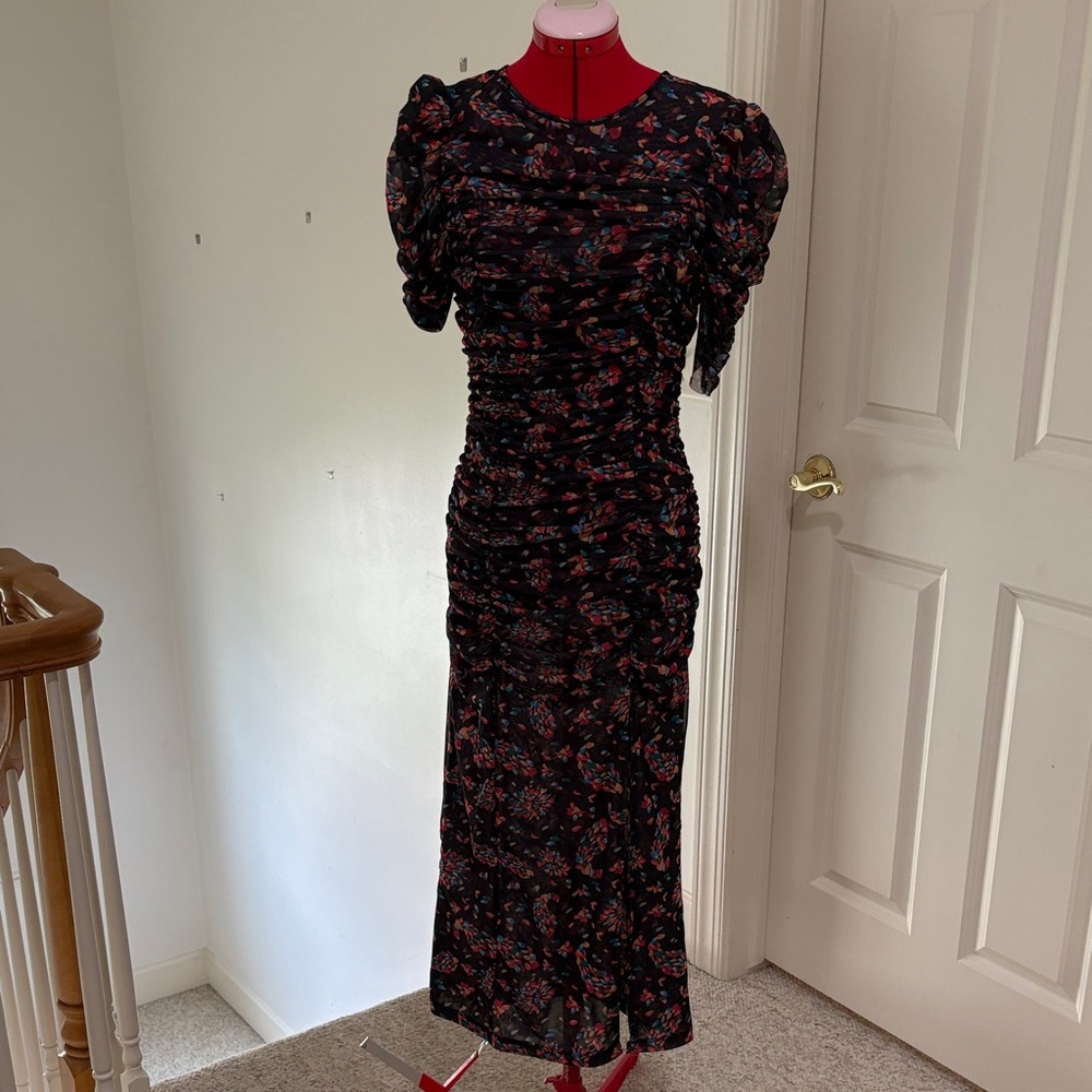 Free People Briella Floral Midi Dress